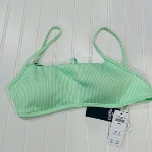 NWT Hollister lime green bathing suit top size small